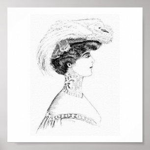 Ladies' Hat Poster