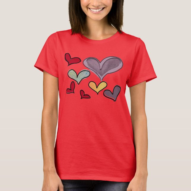 Ladies Heart T-Shirt (Front)