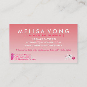 Ladies In Power Modern Business Card