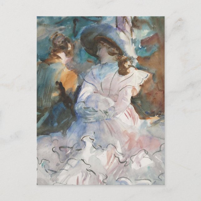 Ladies in the Shade Abries by John Singer Sargent Postcard (Front)