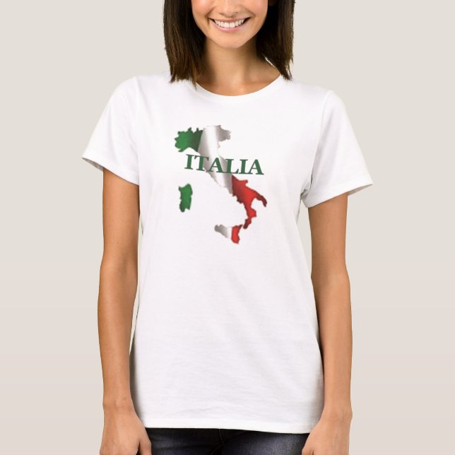 Ladies Italia Map T-Shirt (Front)
