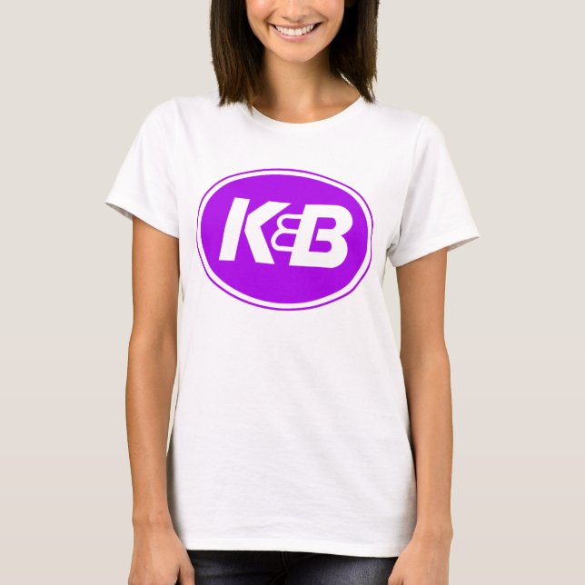 Ladies K&B Purple on Gold T-Shirt (Front)