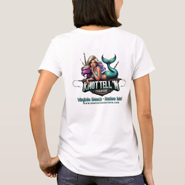 Ladies Knot Tell'n Mermaid Logo T-Shirt (Back)