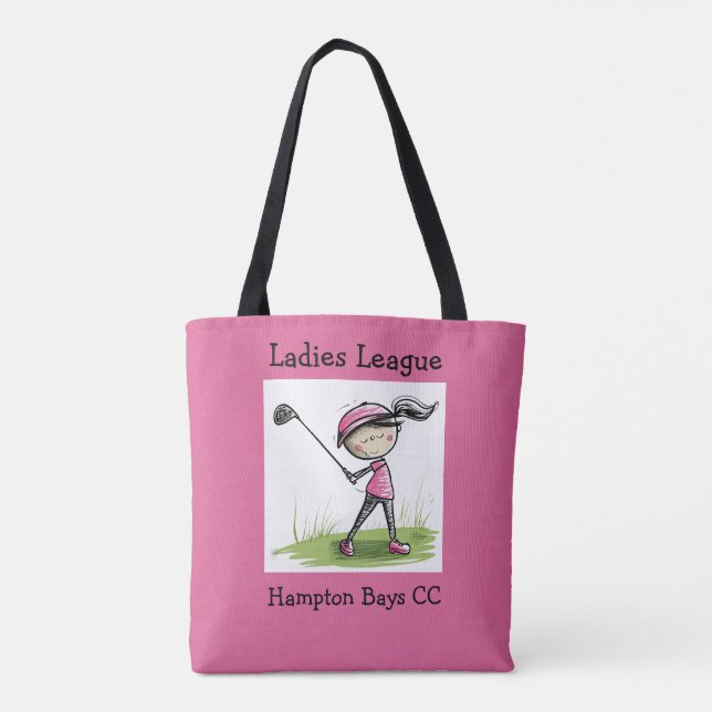 Ladies League Golf Tote – Custom Club Name/Graphic (Back)