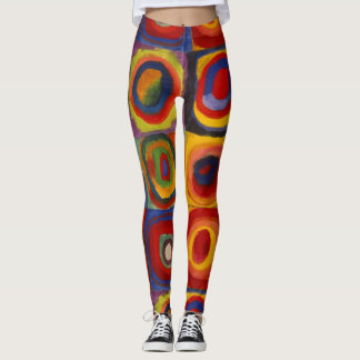 Ladies Leggings with Kandinsky's Squares