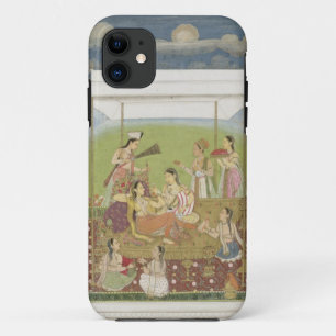 Ladies listening to music in a garden, from the Sm iPhone 11 Case