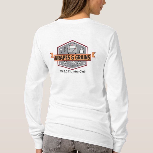 Ladies Long Sleeve T-Shirt with Logo   (Back)