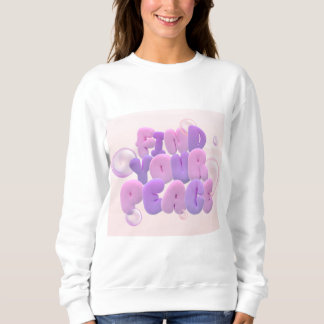 Ladies Long-Sleeve Top Find Your Peace - Cosy Pink