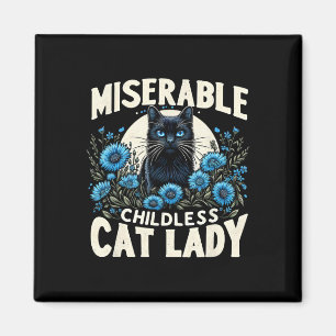 Ladies Miserable Childless Cat Lady Us Election Da Magnet