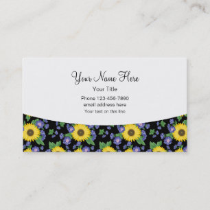 Ladies Monogram Girly Contact Cards