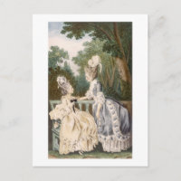 Ladies' Morning Dress, 1771 (colour engraving)