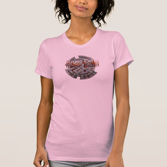 Ladies New Tragic Echo Design T-Shirt (Front)