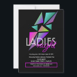 Ladies Night Club Bar Fractal Flyer Invitation<br><div class="desc">Club Flyer for Promotional Events</div>