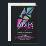 Ladies Night Club Bar Fractal Flyer Invitation<br><div class="desc">Club Flyer for Promotional Events</div>