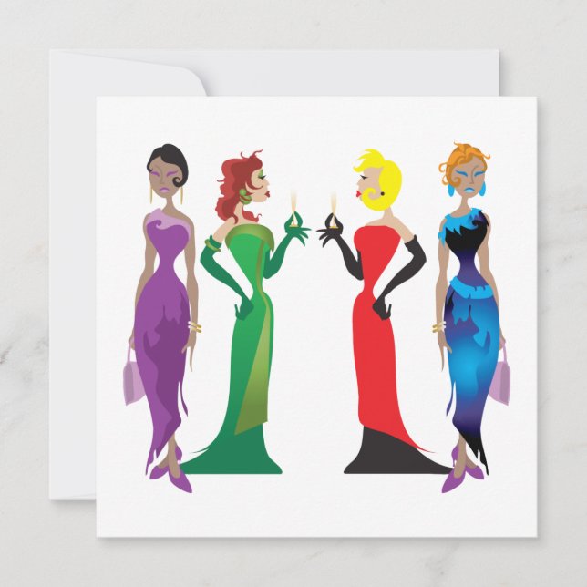 Ladies' Night Custom Invitation (Front)