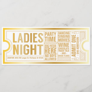 Ladies Night Invitation-Customise it! Invitation