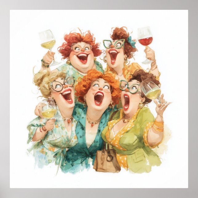 Ladies’ Night Laughter Poster (Front)