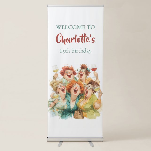 Ladies’ Night Laughter Retractable Banner (Front)