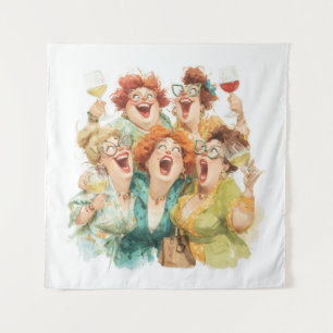 Ladies’ Night Laughter Tapestry