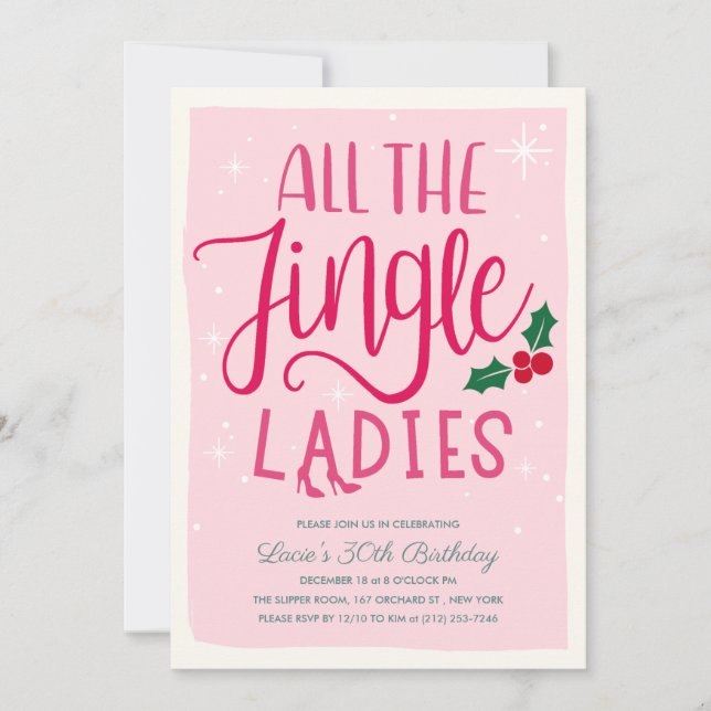 Ladies Night Out Holiday Invitation (Front)