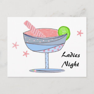 Ladies Night Postcard