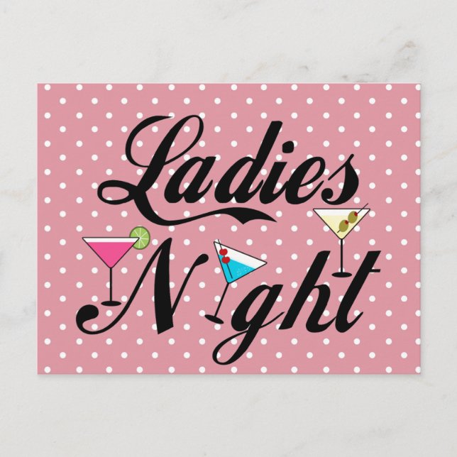 Ladies Night Postcard (Front)