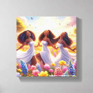 Ladies Of Spring  Canvas Print