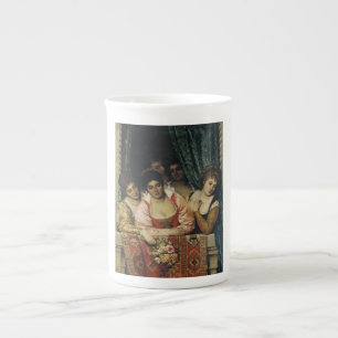 Ladies on a Balcony during the Italian Renaissance Bone China Mug