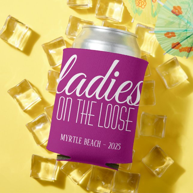 Ladies on the Loose Personalised Can Cooler (In Situ Summer)