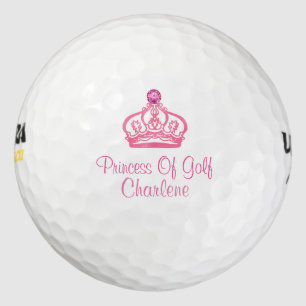 Ladies Pink Monogram Golf Golf Balls
