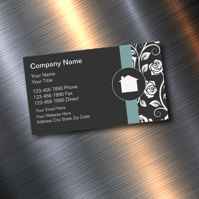 Ladies Professional Realtor Theme Magnetic Business Card (Creator Uploaded)