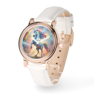 Ladies Rainbow Unicorn With Rainbow Sparkle,  Watch