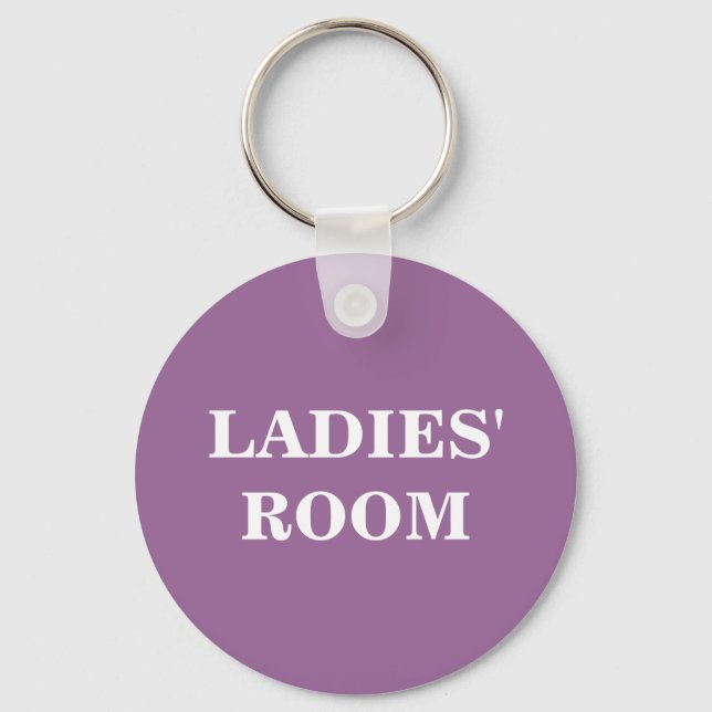 Ladies room keychain (Front)