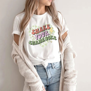 Ladies Shake Your Shamrock T-Shirt, Patricks Day T-Shirt