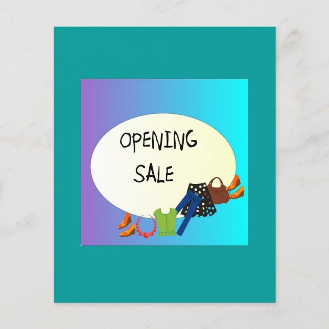 Ladies Shop Opening Sale> Flyer (Front)