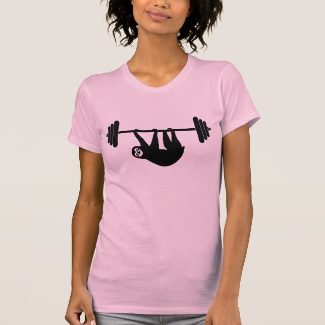 Ladies sloth gym tee (Front)