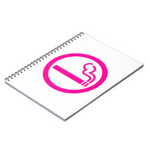 Ladies Smoking Area 喫煙女性 Japanese Sign Notebook