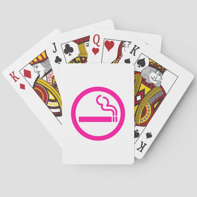 Ladies Smoking Area 喫煙女性 Japanese Sign Playing Cards (Back)