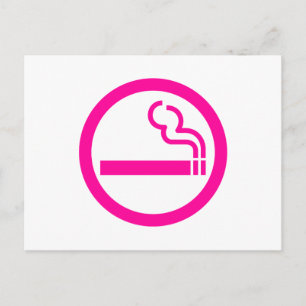 Ladies Smoking Area 喫煙女性 Japanese Sign Postcard
