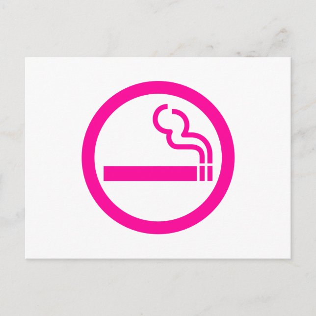 Ladies Smoking Area 喫煙女性 Japanese Sign Postcard (Front)
