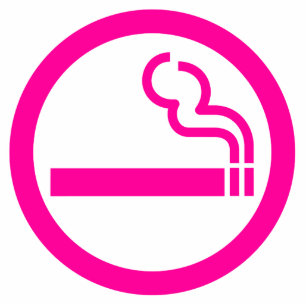 Ladies Smoking Area 喫煙女性 Japanese Sign Standing Photo Sculpture