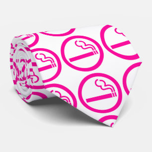 Ladies Smoking Area 喫煙女性 Japanese Sign Tie