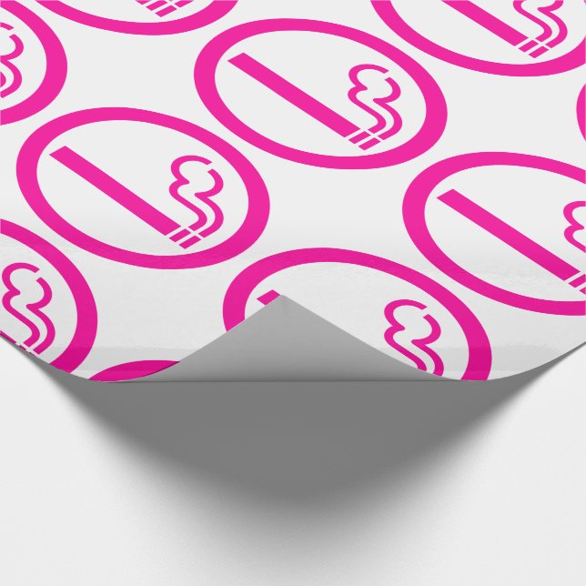Ladies Smoking Area 喫煙女性 Japanese Sign Wrapping Paper (Corner)