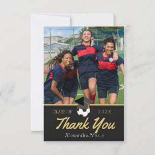 Ladies Soccer player Thank you graduate Photo