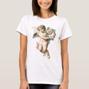 Ladies' Spaghetti Top Vintage Angel Design