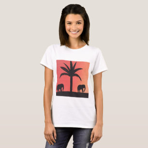 Ladies T-shirt with Elephant Design