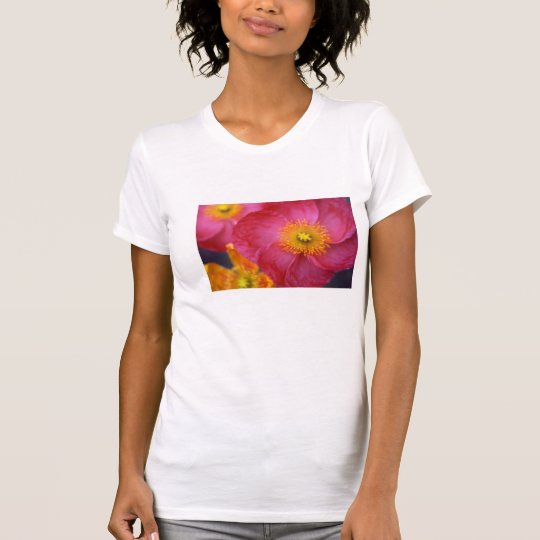 Ladies tee-shirt with a colour photo of a flower T-Shirt