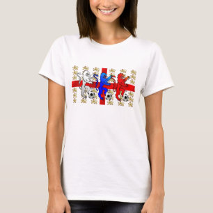 Ladies Three Lions of England Baby doll shirt