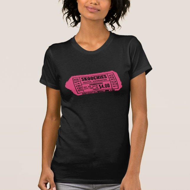 Ladie's Ticket Graphic T-Shirt (Front)