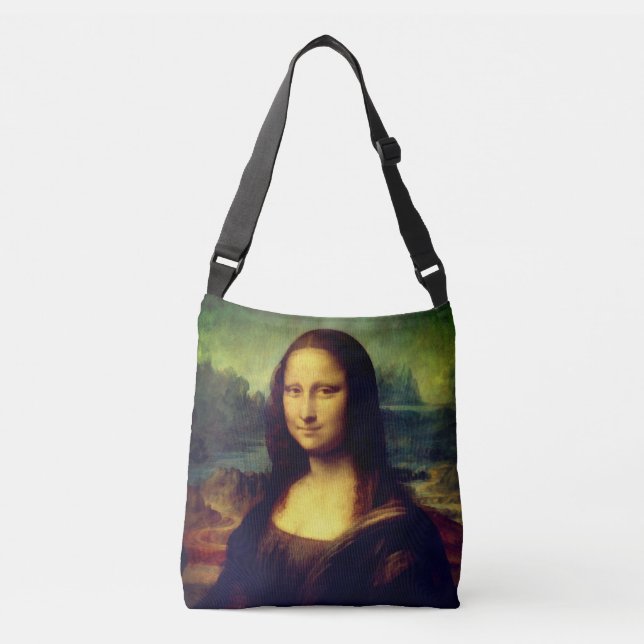 Ladies Tote Bad with Mona Lisa Print (Front)